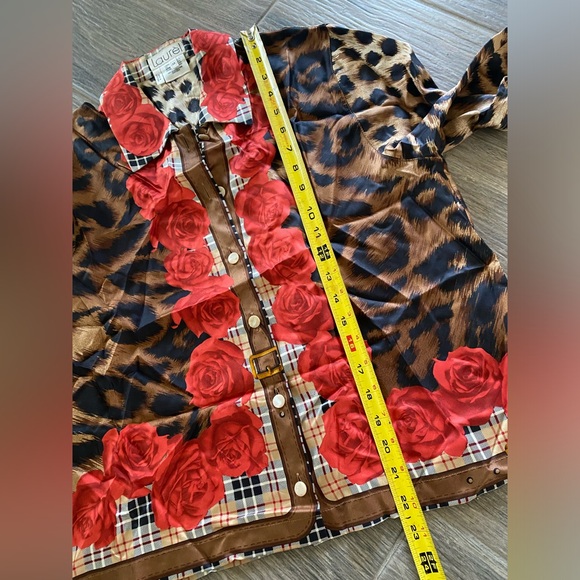 vintage laurel by escada silk blouse size 38 European US Small - Picture 12 of 12